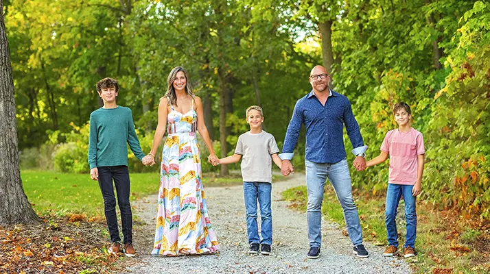 Chiropractor Naperville IL Timothy Erickson With Family BIO